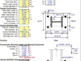 Steel Column Base Plate Analysis Spreadsheet