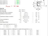 Weld Capacity Of Eccentric Connection Based on AISC-ASD Spreadsheet