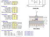Design Of Concentrically Loaded Isolated Footing Spreadsheet