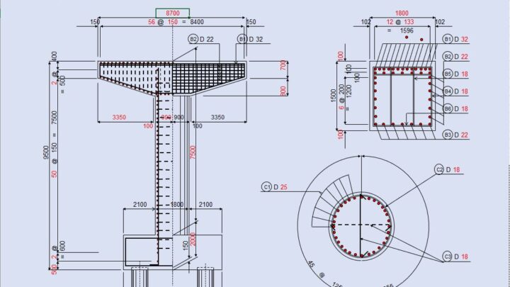 Arrangement Reinforcement Bars Of Pier Spreadsheet