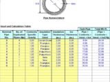 Calculation Of Pipe Rack Weight Spreadsheet