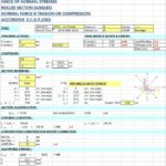 Check Of Normal Stresses On Rolled Section (Angles) Spreadsheet