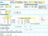 Check Of Normal Stresses On Rolled Section (Angles) Spreadsheet