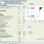 Check Of Working Stresses And Maximum Crack Width According to ACI 318 Spreadsheet