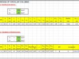 Design Of Circular Columns Spreadsheet