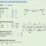 Design Of Hollow Block Slab Spreadsheet