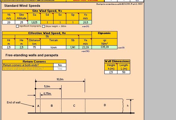 Dynamic Wind Pressure (qs) Calculation Spreadsheet