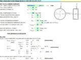 Filled Composite Column Design Spreadsheet Based on AISC and ACI Codes