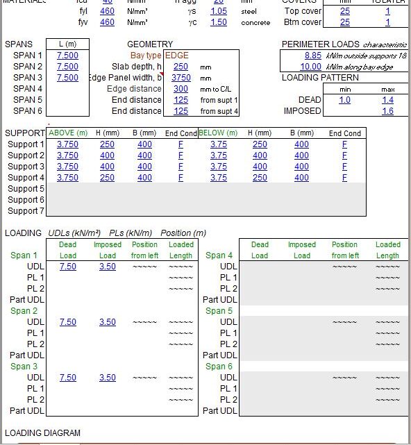 Flat Slab Analysis And Design To BS 8110 – 1997 Spreadsheet