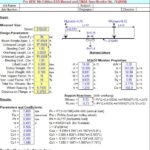 Monorail Beam Analysis and Calculation Spreadsheet