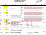 Slab-Column Moment Shear Transfer Tank Support Spreadsheet