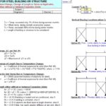 Thermal Effects For Steel Building Or Structure Calculation Spreadsheet