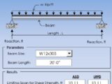 Maximum Uniform Load Per 13th Edition Manual Spreadsheet