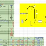 Beam Curved Spring Analysis Spreadsheet