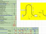 Beam Curved Spring Analysis Spreadsheet