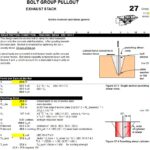 Bolt Group Pullout Design And Calculation Spreadsheet