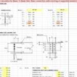 Calculation For Beam To Beam Web Shear Connection Spreadsheet