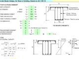 Concrete Beam Design for New or Existing Based on ACI 318-14 Spreadsheet