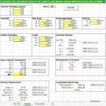 Concrete Section Shear Capacity By AASHTO LRFD Bridge Design Specifications Spreadsheet
