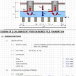 Design Of Two-Column Bent Pier On Bored Pile Foundation Spreadsheet