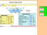 Design and Calculation Of Canal Section Spreadsheet
