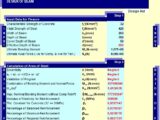 Design and Calculation Of Steel Beam Spreadsheet