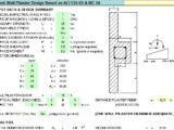 Flush Wall Pilaster Design Based on ACI 530-05 and IBC 06 Spreadsheet