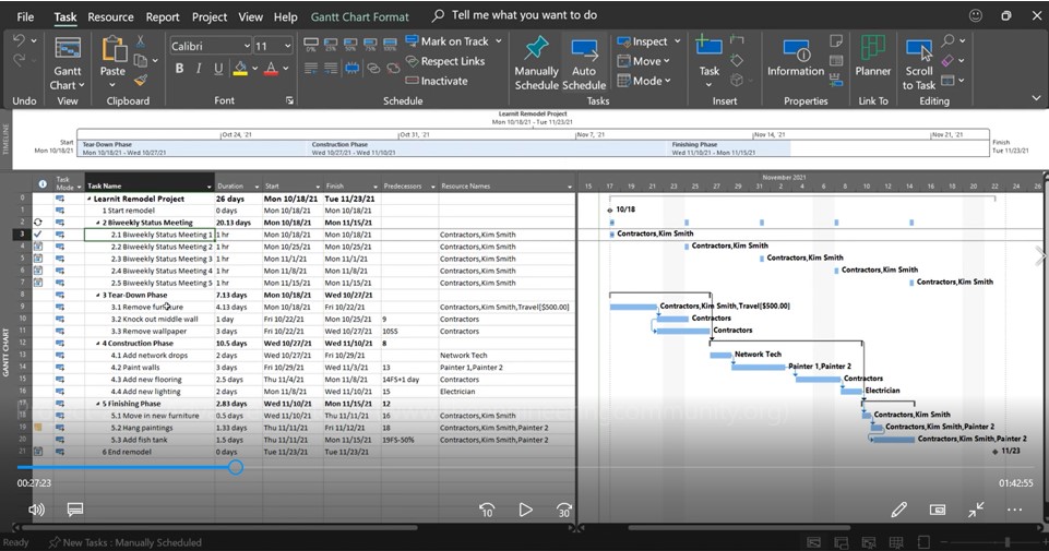 MS Project 2019 Advanced Tutorial