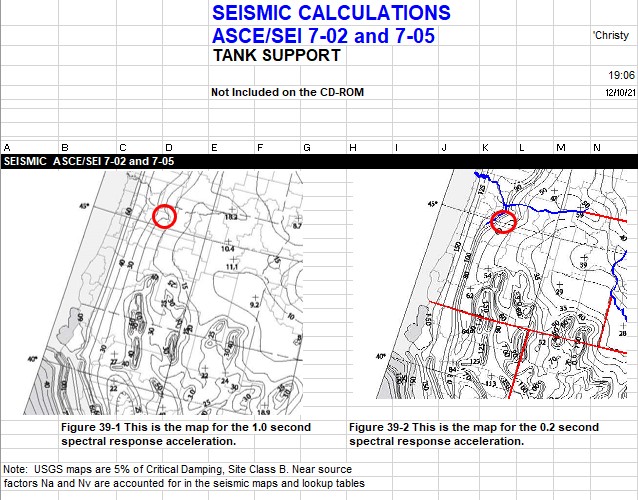 Seismic Calculations For Tank Support Spreadsheet