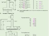 Spread Foundation Calculation Spreadsheet