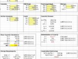 Concrete Section Shear Capacity By AASHTO LRFD Bridge Deisgn Specifications Spreadsheet