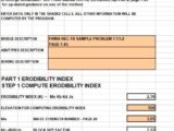 Calculation Of Bridge Scour Using The Erodibility Index Method Spreadsheet