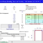 Design Of Doubly Reinforced Beam According to ACI 318-99 Spreadsheet