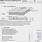 Design and Calculation Of Bearing Pad Spreadsheet