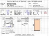 Doubly Reinforced Beam Calculation Excel Sheet