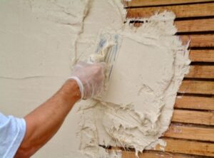 Lime plastering