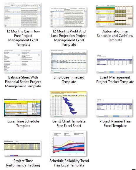 Project Management Planning and Schedule Free Spreadsheets