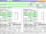 Rectangular Column Design and Calculation Spreadsheet