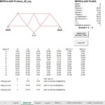 Plane Truss Calculation Spreadsheet