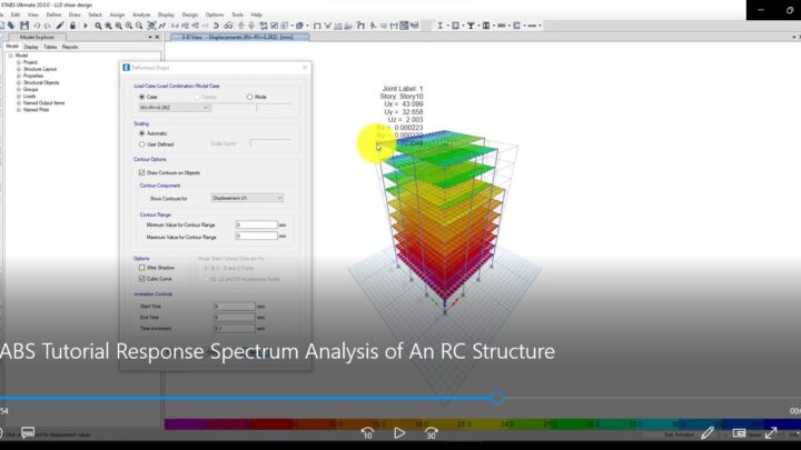 ETABS Tutorial Response Spectrum Analysis of An RC Structure