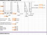 RCC Design Of Cable Trench Spreadsheet