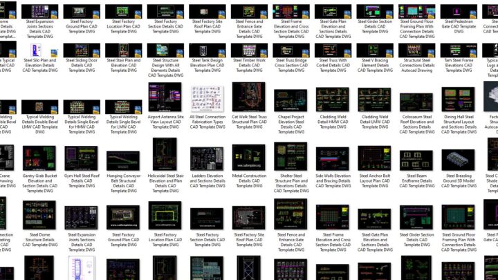 The Best Collection Of Steel Autocad DWG Drawings