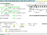 Falsework Design For Steel Girder Bridge Based on NDS and AASHTO Spreadsheet