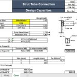 Strut Tube Connection Design Capacities Spreadsheet
