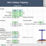 Web Yeilding and Crippling Design Spreadsheet