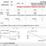 Design Calculation For Zee Girts Spreadsheet