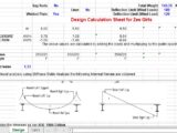 Design Calculation Sheet For Zee Girts Spreadsheet
