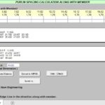 Purlin Spacing Calculation Along With Member Spreadsheet