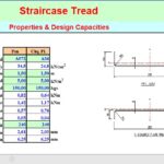 Staircase Tread Properties And Design Capacities Spreadsheet