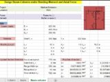 Design Beam-Columns Under Bending Moment and Axial Force Spreadsheet